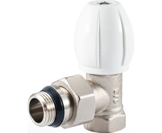 Клапан радиатора PROFACTOR регулирующий конусный затвор, угловой с уплотнением 1/2 PF RVA 374UR 