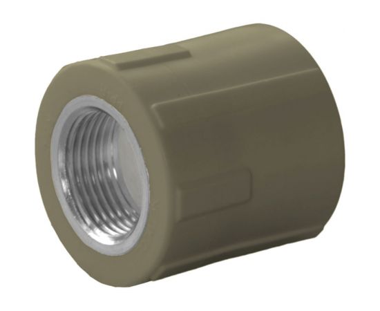 Комбинированная муфта ПОЛИТЭК 32x1 с внутр. р. PPRC, серый 9100003201С 