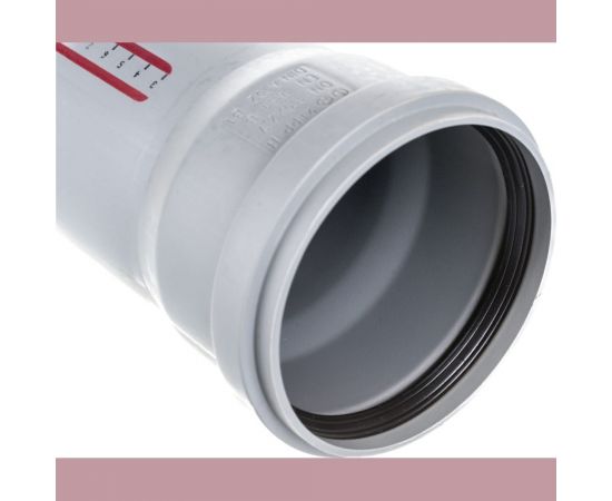 Труба однораструбная канализационная HTEM 110х500 Ostendorf 115020 – изображение 2