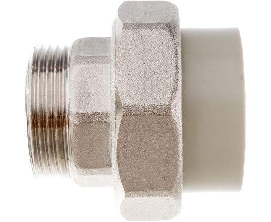 Муфта комбинированная RTP разъемная, американка, наружная резьба, D40х1 1/4 мм, серая 15813 – изображение 2