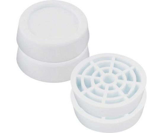 Антивибрационные подставки для стиральных машин и холодильников МУЛЬТИДОМ (круглая, белая) d 6см, h1,5 см МВ76-139 – изображение 2