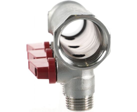 Коллектор с отсекающими шаровыми кранами EUROS 3 выхода 1" x 1/2" EU.ST3042285 3x1x12_k – изображение 3