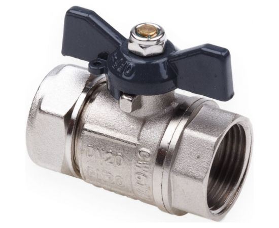 Шаровой кран для МП труб AQUALINK вн 3/4x20 B бабочка 875 – изображение 3