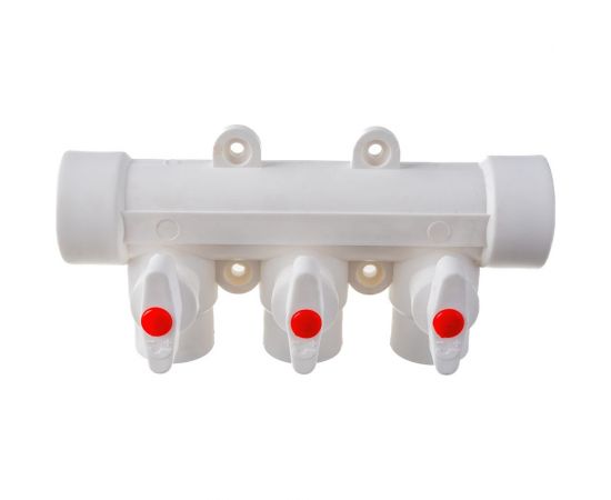 Коллектор с шаровыми кранами LAMMIN PPR ВР 32х1/2х3 Lm31082315032 – изображение 3