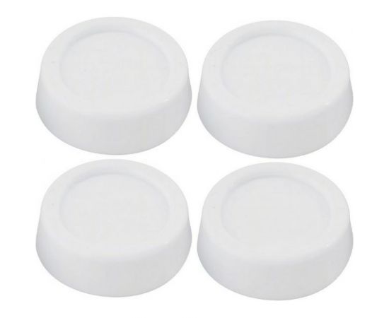 Антивибрационные подставки для стиральных машин и холодильников МУЛЬТИДОМ (круглая, белая) d 6см, h1,5 см МВ76-139 – изображение 4