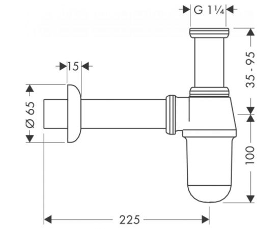 Сифон HANSGROHE 52053000 00000008533 – изображение 4