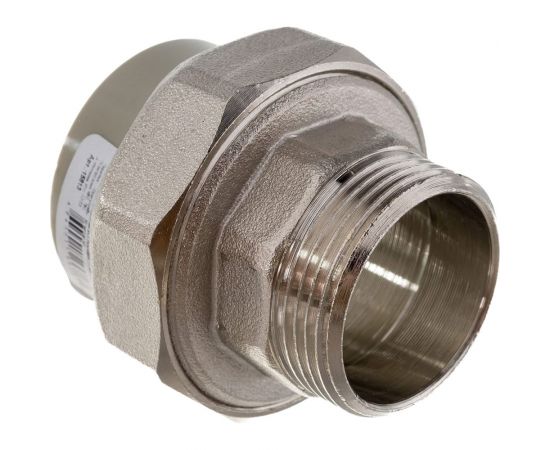 Муфта комбинированная RTP разъемная, американка, наружная резьба, D40х1 1/4 мм, серая 15813 – изображение 4