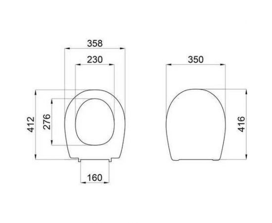 Сиденье с крышкой для унитаза VANSTORE 3568 AVN SD 15 m 13568 – изображение 6