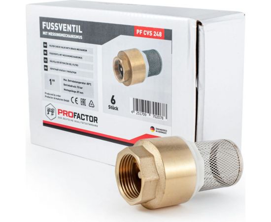 Обратный клапан PROFACTOR с фильтром, 1"" PF CVS 248 – изображение 9