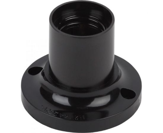 Потолочный патрон ЭРА Е27, бакелит, черный Б0044083 