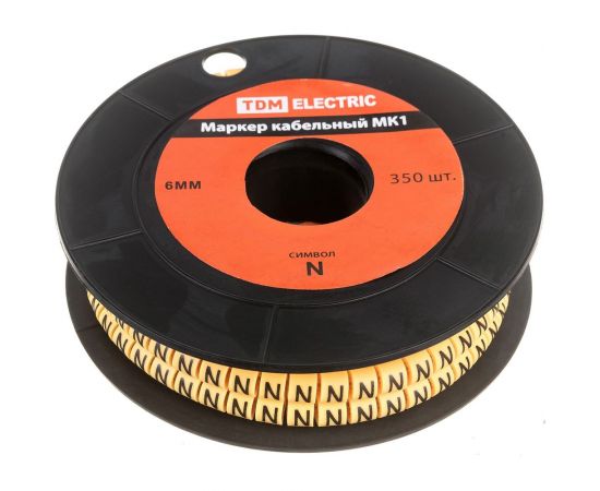 Маркер МК3 - 6мм символ N 350шт/ролл TDM SQ0511-0060 