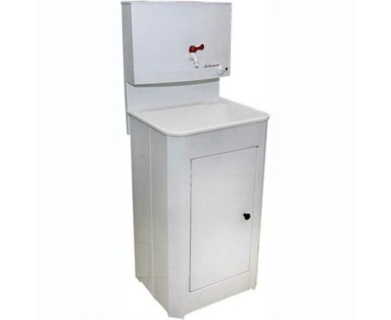 Умывальник дачный ЛЕТО Акватекс бачок 17л, пластиковая мойка, ТЭН белый 683 