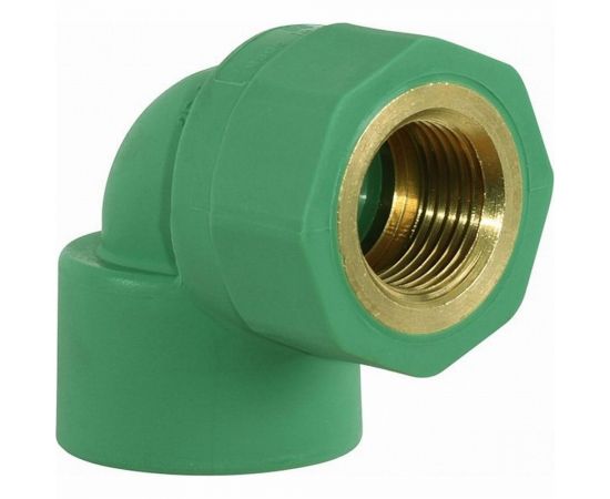 Комбинированный угол Banninger полипропиленовый, зеленый, 25x1/2 ВР 7R21074311 