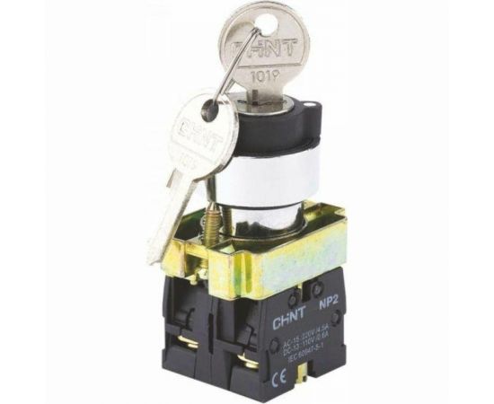 Переключатель CHINT NP2-BG25 2 полож. с фиксацией 1НЗ +1НО IP40 574854 