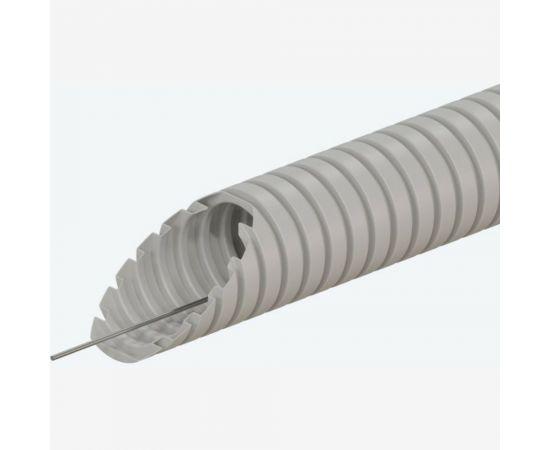 Труба ПВХ Экопласт гофрированная легкая, с зондом диаметр 25 мм, 50м 10125-50 