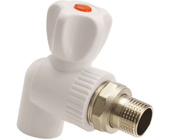 Шаровой кран для радиаторов AQUALINK ПП угловой 25х3/4 (Цена за упаковку 5 шт.) арт. 3641 