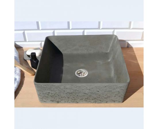 Накладная раковина uperwood Square бетон, цвет графит 291020211 – изображение 2