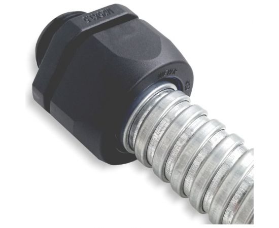 Муфта - коннектор прямой для гофрированных труб Weyer DPJK-12-M20 нар. M20x1.5, WE6200300 – изображение 2