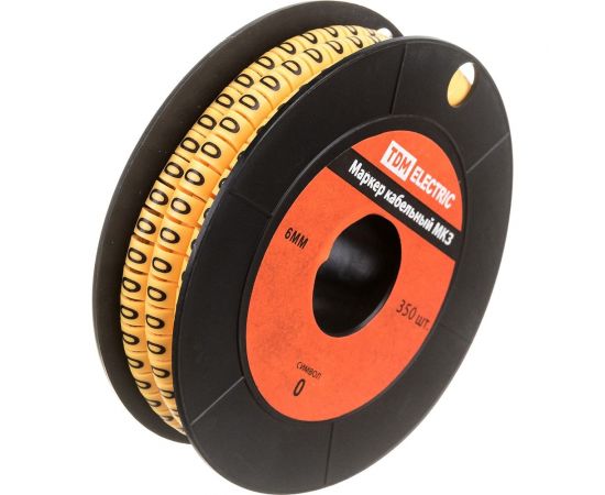 Маркер МК3 - 6мм символ 0 350шт/ролл TDM SQ0511-0050 – изображение 2