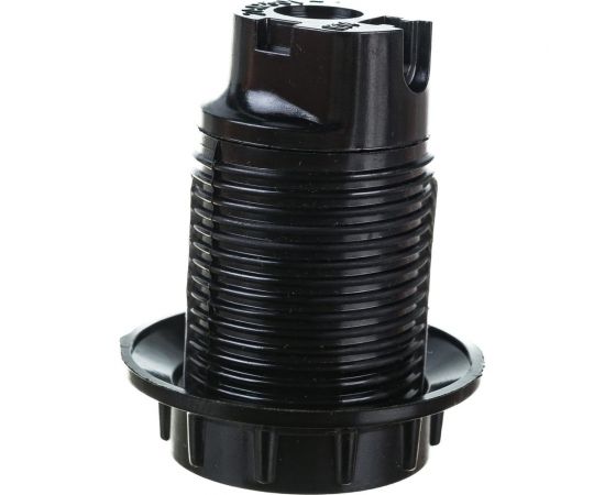 Патрон с кольцом ЭРА Е14, бакелит, черный Б0043686 – изображение 3