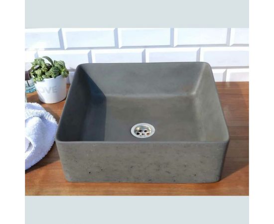 Накладная раковина uperwood Square бетон, цвет графит 291020211 – изображение 3