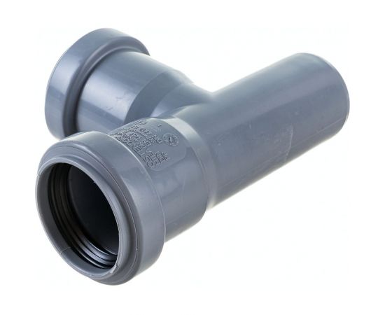 Тройник двухраструбный (87°) HTEA 40/40 Ostendorf 111400 – изображение 3