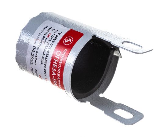 Противопожарная муфта ОГНЕЗА «ПМ/32», замок-стяжка тип ""ЛАЙТ"", цвет серый 105191 – изображение 4