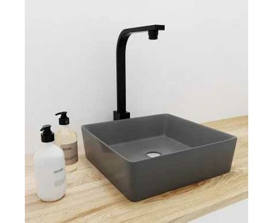 Накладная раковина uperwood Square бетон, цвет графит 291020211 – изображение 4