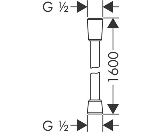 Шланг для душа HANSGROHE 28168000 Comfortflex 160 см 00000053951 – изображение 5