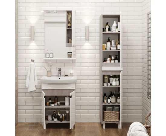 Тумба с раковиной Onika ХАРПЕР 55.10 белый глянцевый 105557 – изображение 6