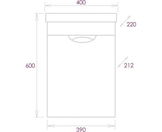 Подвесная тумба с раковиной Onika КОМО 40.01 104005 – изображение 7