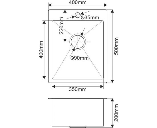 Мойка MELANA profline 3,0/200 сатин, врезная R4050H сатин – изображение 8