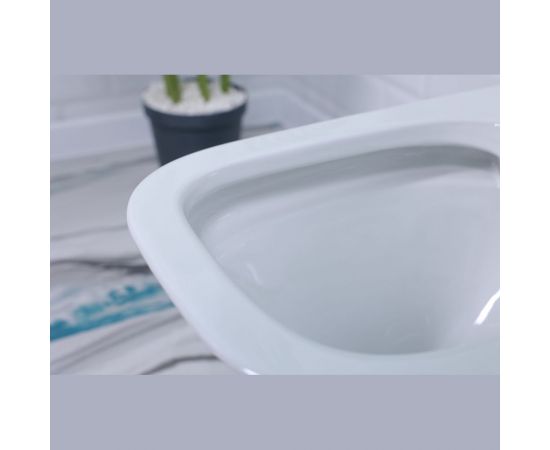 Унитаз-компакт Alcora Grace 3/6, безободковый, с сиденьем полипропилен, микролифт LT-2183A-R – изображение 10