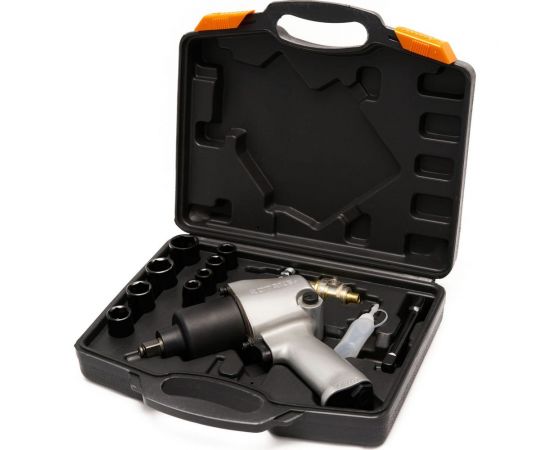 Пневматический гайковерт Rossvik 1/2"", 700 Hм, с набором головок RT-5268K 