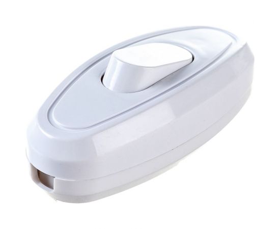 Выключатель кнопка на электропровод REXANT 250V 6А ON-OFF белый 36-3016 