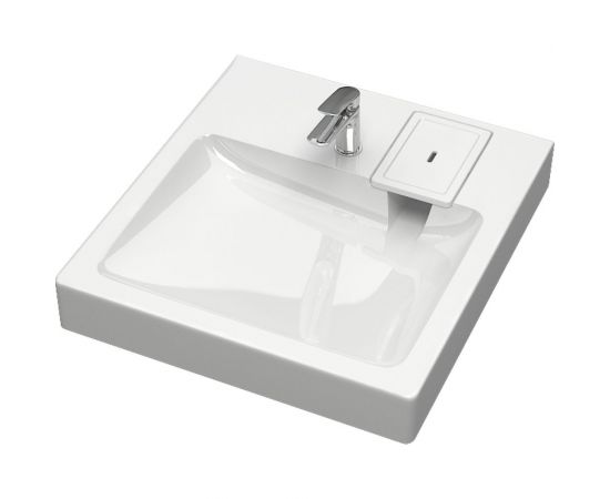 Раковина над стиральной машиной GLANZ Benito с кронштейнами 4673730111214 