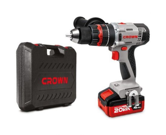 Аккумуляторная ударная дрель-шуруповерт Crown CT21075HMX-4 BMC 