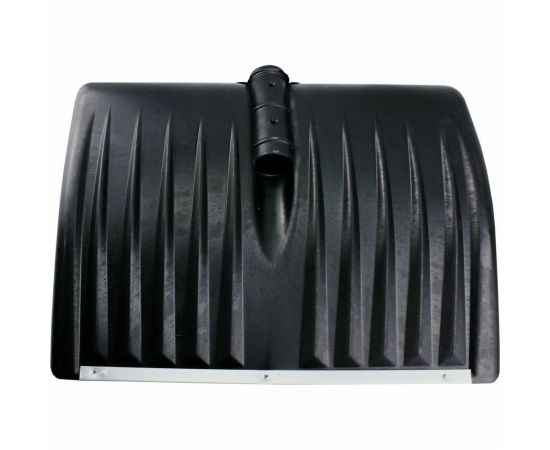 Снеговая лопата из морозостойкого пластика с оцинкованной планкой ON 495х400 мм, 32 мм, черная 24-01-018 