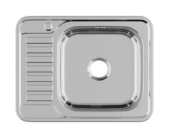 Мойка IDDIS Basic нержавеющая сталь, полированная, чаша справа, 650х500 мм BAS65PRi77 