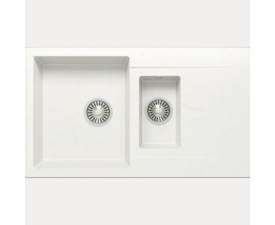 Кухонная мойка Polygran BRIG-870 (№36 Белый Хлопок) 627390 