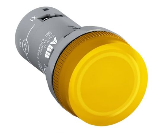 Лампа ABB CL2-520Y желтая со встроенным светодиодом 220В DC 1SFA619403R5203 