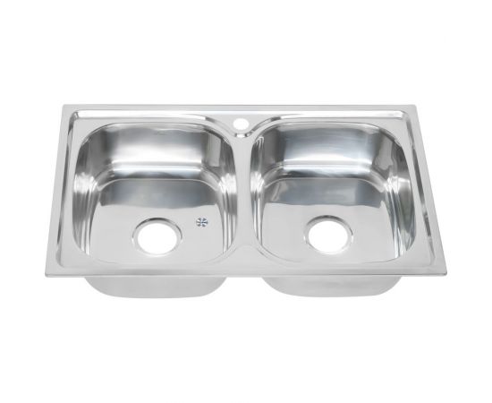 Мойка MELANA 8148S 0,6/180 2-я чаша, врезная, прямоугольная с сифоном 040 t 8 