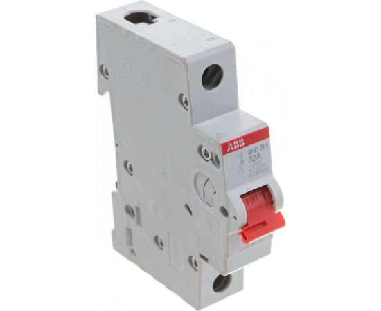Рубильник ABB 1 полюс SHD201/32 рычаг кра��ный 2CDD271111R0032 
