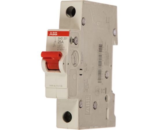 Рубильник ABB 1 полюс SHD201/25 рычаг красный 2CDD271111R0025 