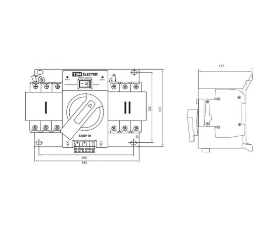 Блок автоматического ввода резерва TDM БАВР-М 3П 40А SQ0743-0043 – изображение 2