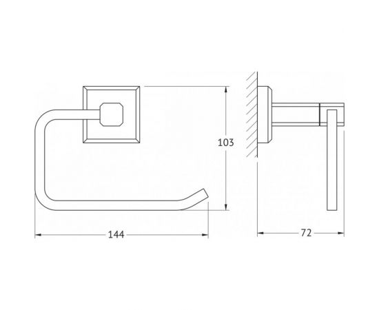 Держатель туалетной бумаги Artwelle Hagel хром 9916 – изображение 2