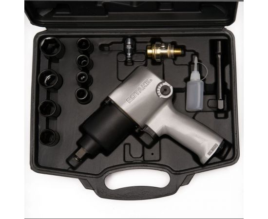 Пневматический гайковерт Rossvik 1/2"", 700 Hм, с набором головок RT-5268K – изображение 2