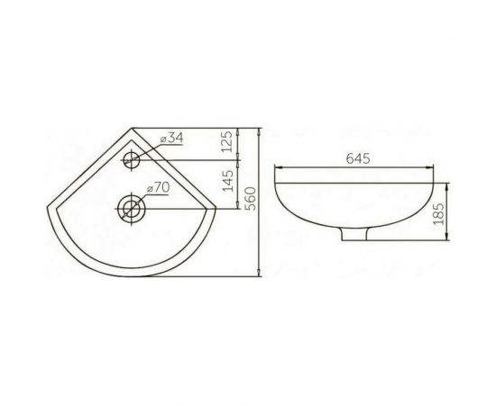 Угловой умывальник ROSA ЭЛЕГИЯ 4620008192482 Вн МуБ08 – изображение 2