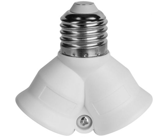 Переходник REV Е27-2хЕ27 белый 24640 4 – изображение 2