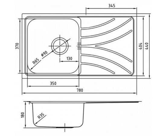 Мойка IDDIS нержавеющая сталь, шелк 780x440 arro s ARR78SDi77 – изображение 3